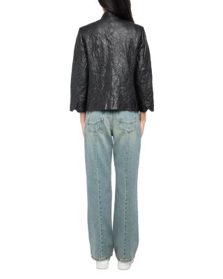 Veryn Cuir Froisse Leather Jacket