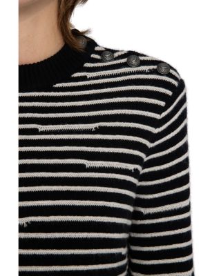 Spiky Wool & Cashmere Crewneck Sweater