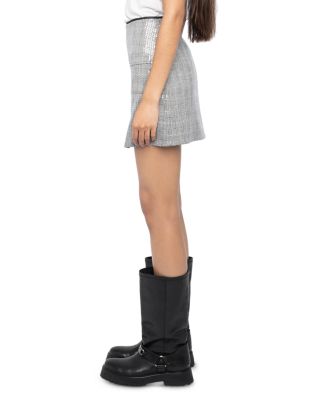 Jaime Car Sequins Mini Skirt 