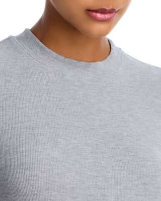 The Heather Ribbed Crewneck Tee