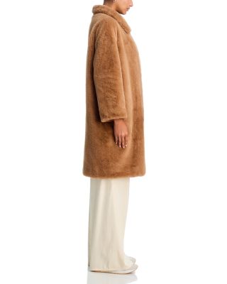 Faux Fur Mid Length Coat