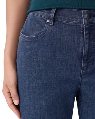 High Rise Straight Ankle Jeans 