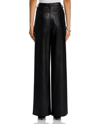 Geraldine Faux Leather Bootcut Pants
