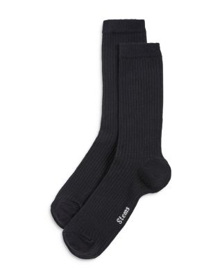 Rib Knit Crew Socks