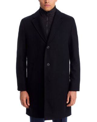 Milogan Extra Slim Fit Topcoat with Zip-Out Bib