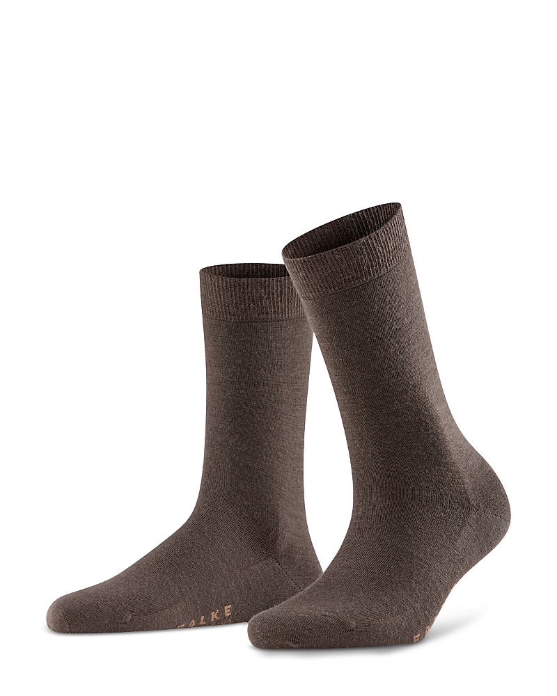 Falke Soft Merino Blend Socks In Brown
