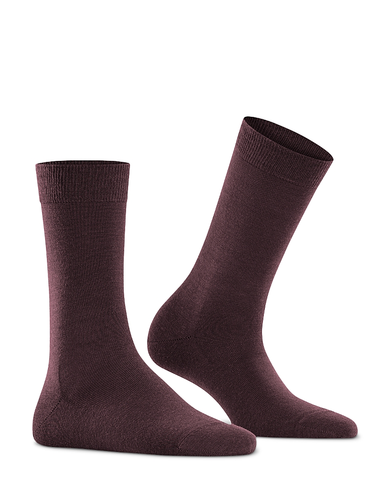 Falke Soft Merino Blend Socks In Burgundy