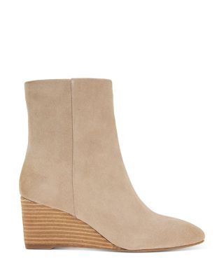 Women's Nash Brown Suede Wedge Booties