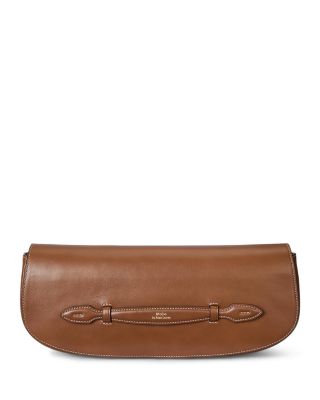 Bellport Leather Long Flap Clutch