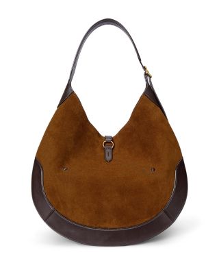 Polo ID Large Suede Shoulder Bag