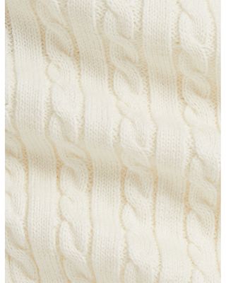 Girls' Polo Bear Min Cable Cotton Cardigan - Baby