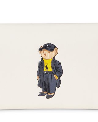 Polo Bear Leather Flapped Card Case
