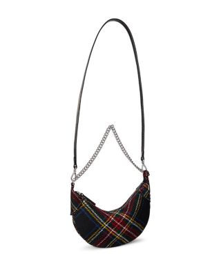 Polo ID Tartan Wool Mini Chain Shoulder Bag