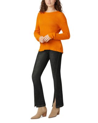 Crosshatch High Rise Bootcut Jeans in Black