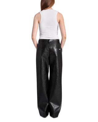 Draped Knee High Rise Pants 