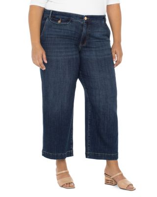 Stride High Rise Wide Leg Jeans in Albany