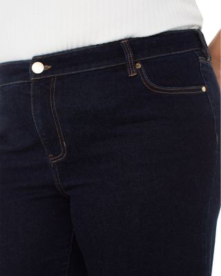 Morgan Cuffed Wide Leg Jeans in Indigo Rinse