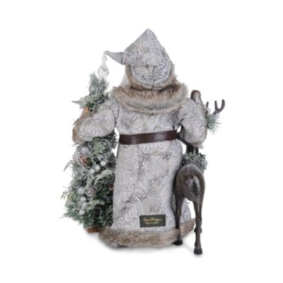 Lighted Snow Covered Wilderness Santa