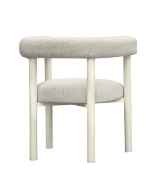  Jackie Outdoor Textured Dining Chair in Cream