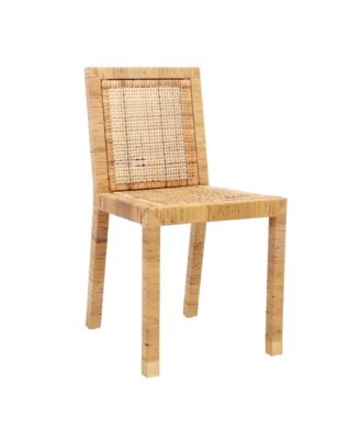  Amara Rattan Performance Fabric Dining Chair in Natural