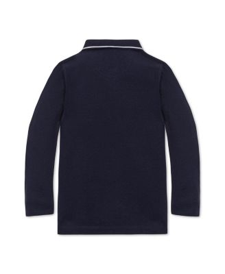 Boys&#39; Organic Long Sleeve Colorblock Jersey Polo - Big Kid