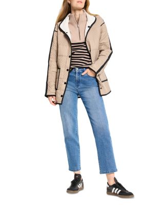 Zip Neck Saddle Sweater