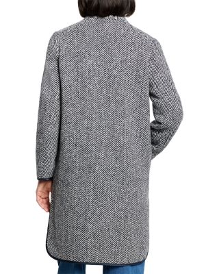Herringbone Wool Blend Coat