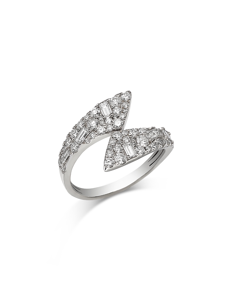 Bloomingdale's Fine Collection Diamond Bypass Ring in 14K White Gold, 1.25 tcw