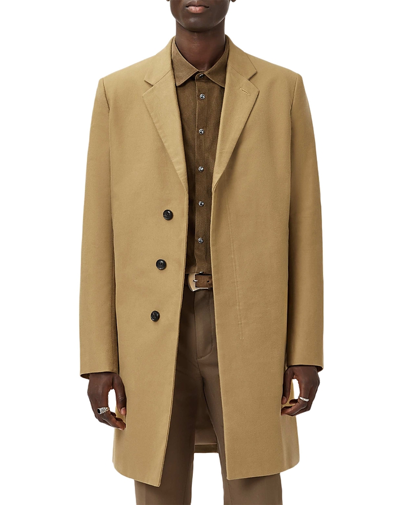 John Varvatos Rhett Moleskin Coat In Brown