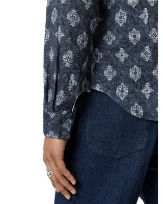 Ross Slim Fit Printed Button Front Shirt