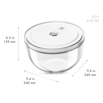 Fresh and Save Large Glass Vacuum Bowl