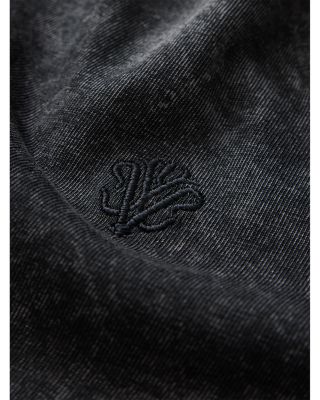 Carsten Open Collar Denim Polo Shirt