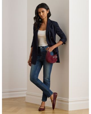 High Rise Straight Ankle Jean