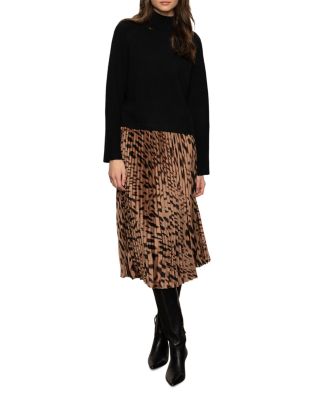 Nostalgia Pleated Midi Skirt