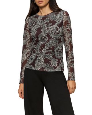 Long Sleeve Mesh Top