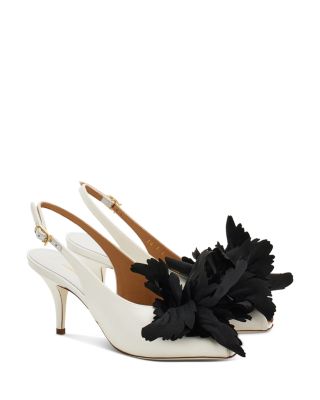 Women's Gemma 70 Embellished Leather Slingback Pumps