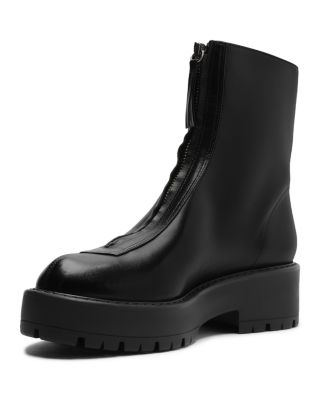 Women's Farrah Leather Platform Ankle Boots 