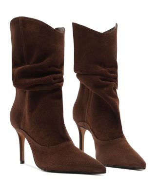 Women&#39;s Maryana Up Slouch Nubuck Leather Ankle Boots