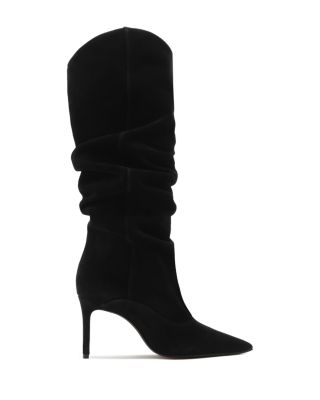 Women's Maryana Up Slouch Nubuck Leather Tall Boots
