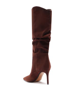 Women&#39;s Maryana Up Slouch Nubuck Leather Tall Boots