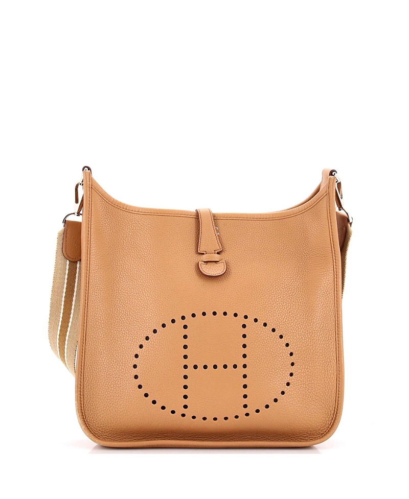 Pre-owned Pre-owned Hermes Hermes Pm Evelyne Bag Gen Ii Clemence In Neutral