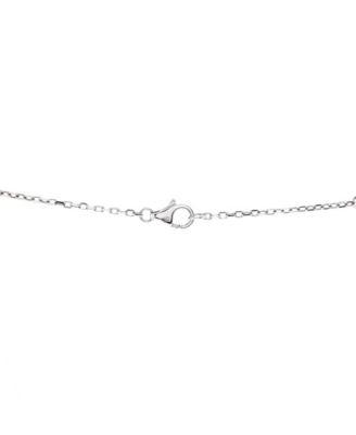 Love Interlocking Pave Necklace 18K White Gold and Diamonds