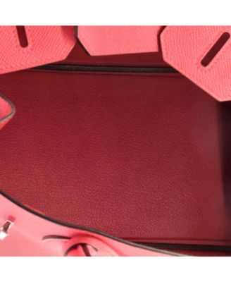  Birkin 30 Handbag Pink Epsom with Palladium Hardware