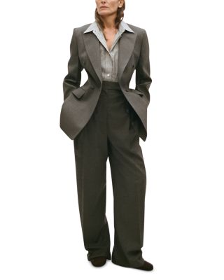 Wool Blend Hourglass Blazer