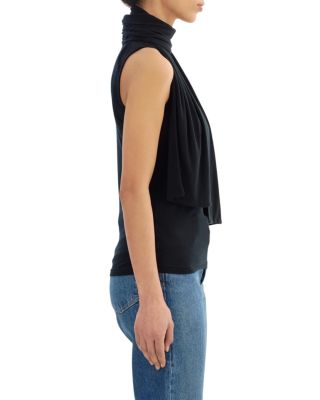 Mock Neck Sleeveless Top
