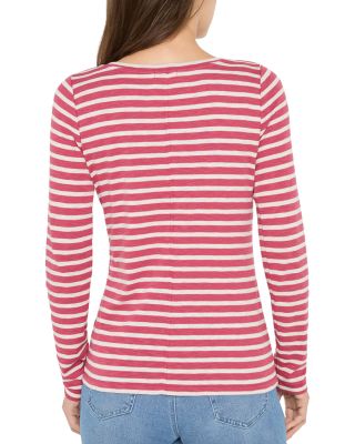 Long Sleeve Stripe Boat Tee