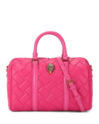KURT GEIGER LONDON - Kensington Boston Drench Quilted Leather Bowling Bag