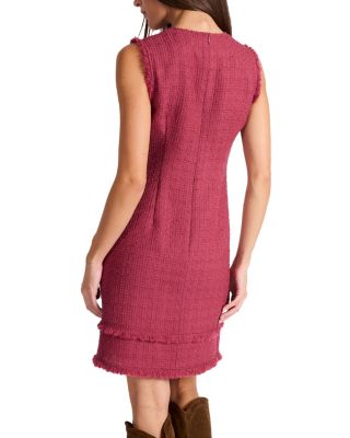 Aretha Sleeveless Shift Tweed Dress