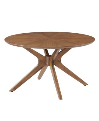  Crossroads Round Wood Coffee Table