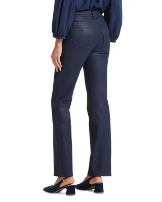 Marilyn Coated High Rise Straight Jeans